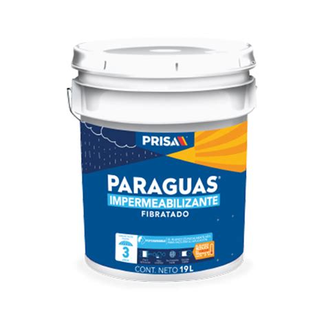 Impermeabilizante paraguas 3 años extra fibratado blanco 19 litros