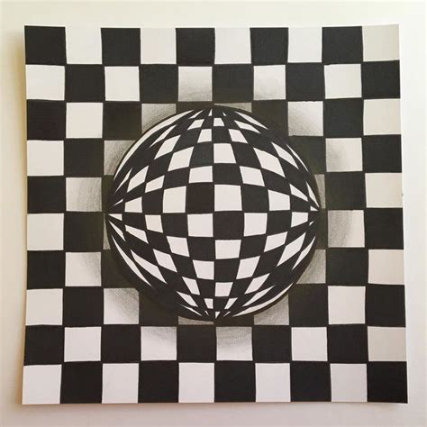 Perla Schipperss Instagram Post Checkered Ball On Checkered Pattern