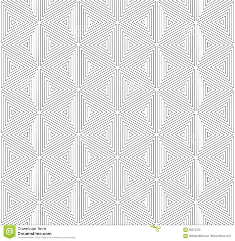 Vector Seamless Geometry Pattern Stock Vector Illustration Of