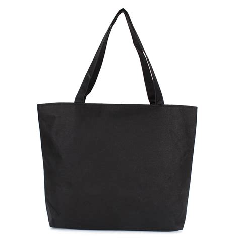 Buy Fashion Blank Design Womens Handbag Plain Black