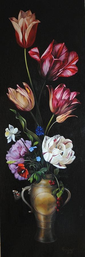 The Painting Dutch Still Life With Flowers Painting By Lesya Rygorchuk Pixels