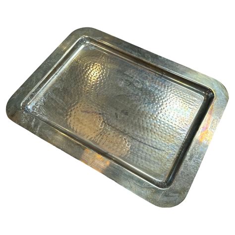 Vintage Italian Decorative Rectangular Brass Tray S For Sale At Stdibs