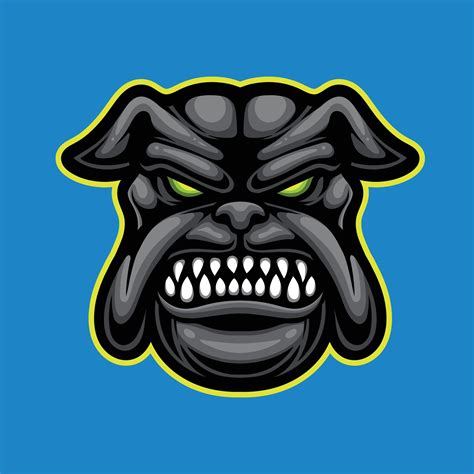 vector bulldogs mascot logo template  sport bussiness  gaming