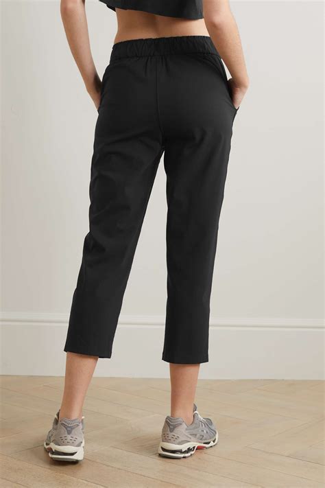 Lululemon Cropped High Rise Stretch Track Pants Net A Porter