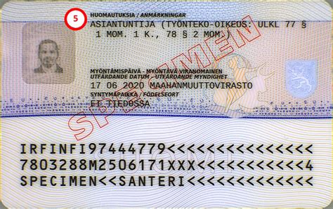 Residence Permit Card Maahanmuuttovirasto