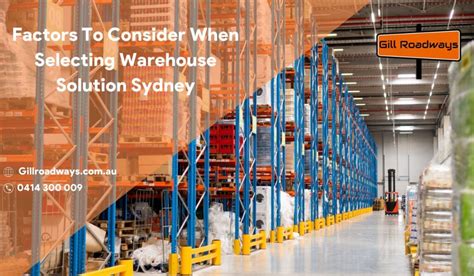 Factors To Consider When Selecting Warehouse Solution Sydney