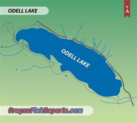 Odell Lake - Crescent Lake, OR - Fish Reports & Map