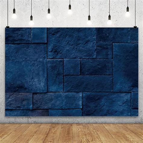 Amazon Yongfoto X Ft Navy Blue Brick Wall Backdrop For