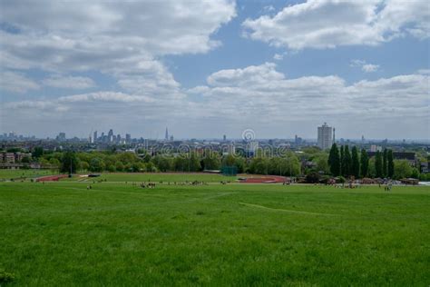 hampstead heath park stock image image  hazy park