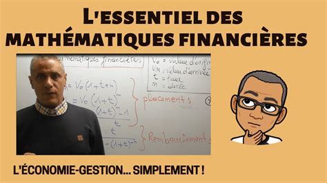 Lessentiel Des Mathematiques Financieres Quatre Formules à Connaître