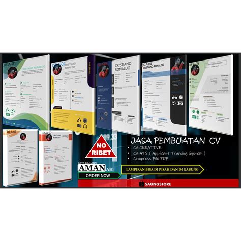 Jual Jasa Pembuatan CV Curriculum Vitae Kompres PDF Edit Foto