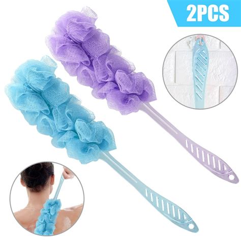 Eeekit 2 1pack Shower Loofah Body And Back Mesh Scrubber Skin Exfoliating