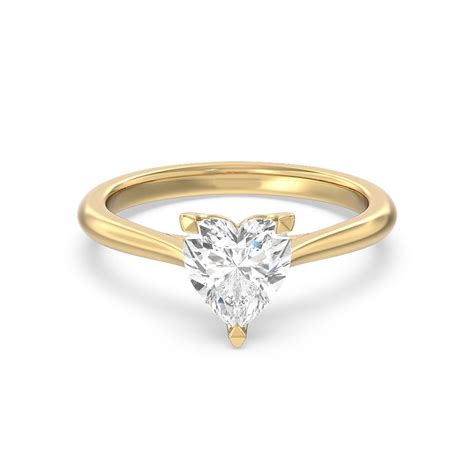 Heart Shaped Lab Diamond Engagement Ring Temple And Grace Uk