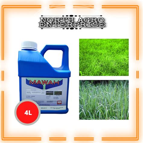 4L MAWAH Glyphosate 13 6 Herbicide Racun Rumput Lalang Rumpai Sama