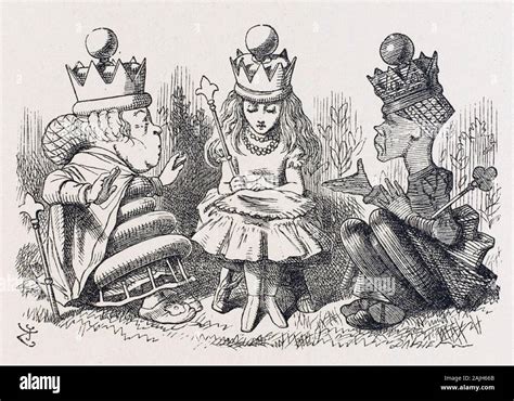 Alice Through The Looking Glass 1871 By Lewis Carroll Alice With The Red And White Queens