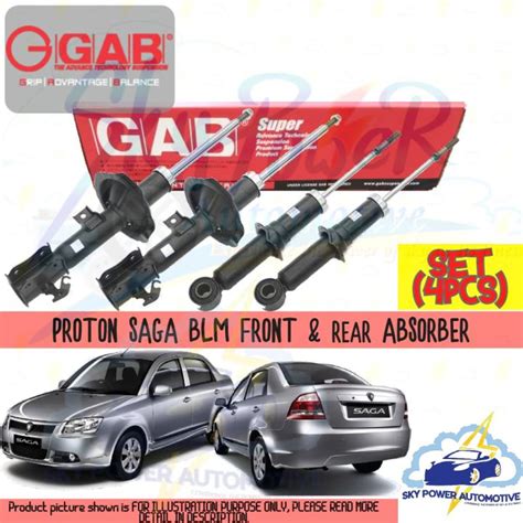 PROTON SAGA BLM GAB SUPER GAS SHOCK ABSORBER SET 4PCS Lazada