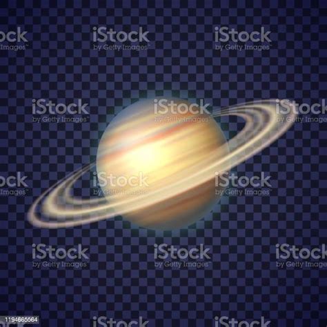 Ilustración De Planeta Saturno Con Anillos De Ilustración De Gas Y Más Vectores Libres De