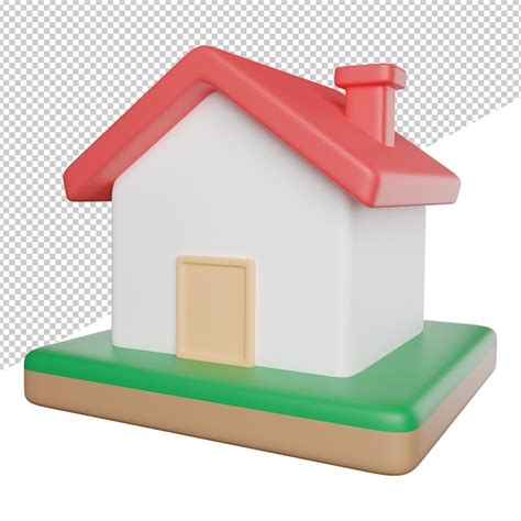 Plot House Building Une Maison Avec Un Toit Rouge Et Une Bordure Verte