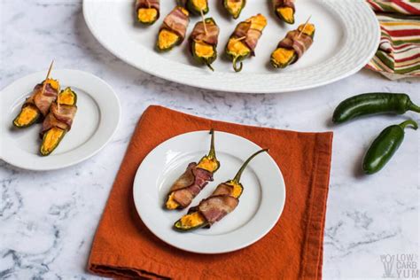 Keto Bacon Wrapped Air Fryer Jalapeño Poppers Low Carb Yum