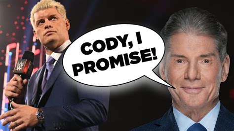 Cody Rhodes Reveals Vince Mcmahon S Only Wwe Promise After Leaving Aew