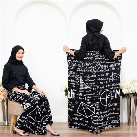 Jual Sarung Wanita Goyor Gloyor Mbak Santri Motif Matematika Shopee