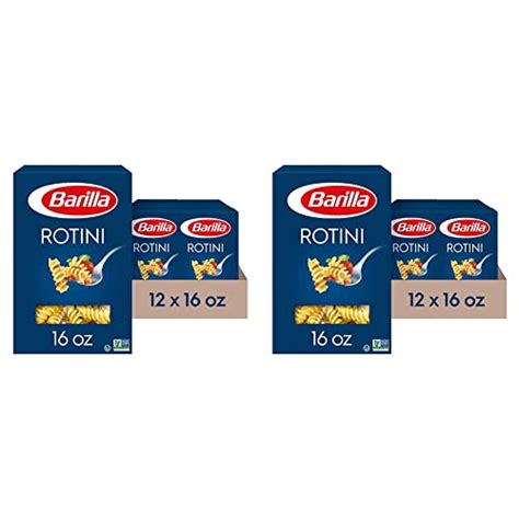 Barilla Rotini Pasta 16 Oz Box Pack Of 24 Non Gmo Pasta Made With