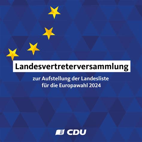 Landesvertreterversammlung Zur Aufstellung Der Landesliste Zur