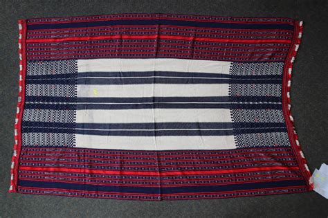 Lot Old Bontoc Tribal Weaving Used As Clothing Handmade On Back Strap