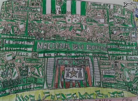 Dibujos Los Del Sur Atl Tico Nacional