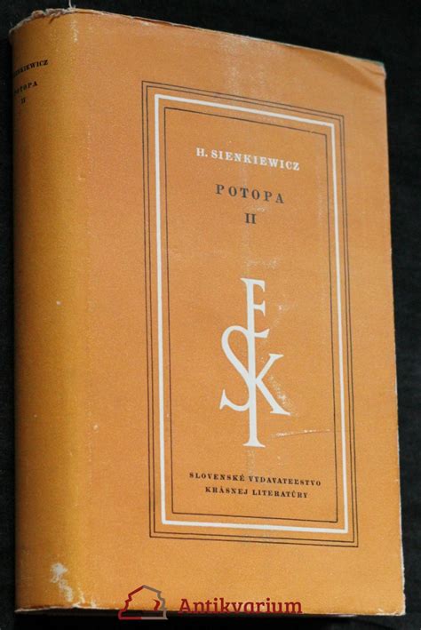 Potopa D L Sienkiewicz Henryk Knihobot Sk