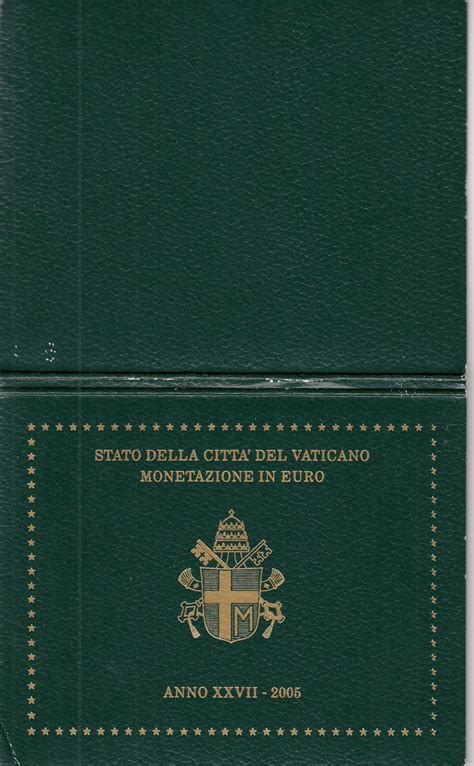 Pièce Vatican Coffret BU 8 pièces 2005 Benoit XVI Coffret d