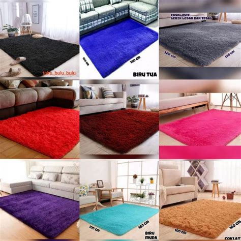 Jual Karpet Bulu Rasfur Ukuran X Tebal Cm Shopee Indonesia