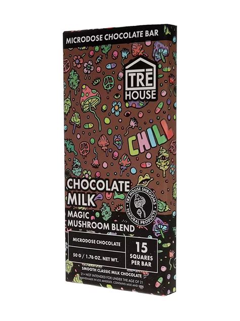 Chocolate Milk Tre House Magic Mushroom Chocolate Bar G Free Shipping