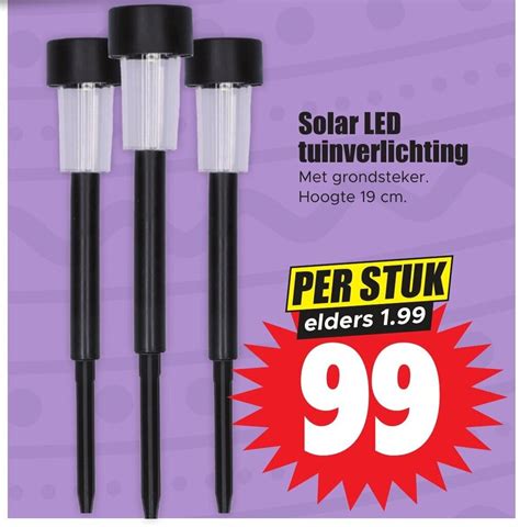 Solar Led Tuinverlichting Aanbieding Bij Dirk