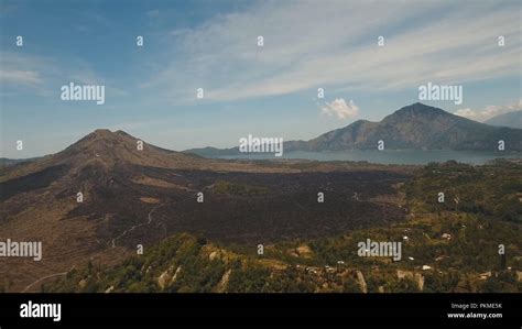 Vista aérea del Monte Batur Volcán de Kintamani Volcán de Bali