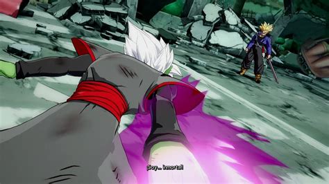 Dragon Ball FighterZ Trunks Vs Zamasu Dramatic Finish Japanese