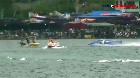 Raih Poin Jonas Andersson Juara Sprint Race F Powerboat Danau Toba