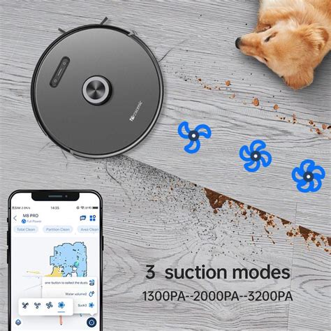 New Proscenic M8 Pro Smart Robot Vacuum Cleaner With Intelligent Dust