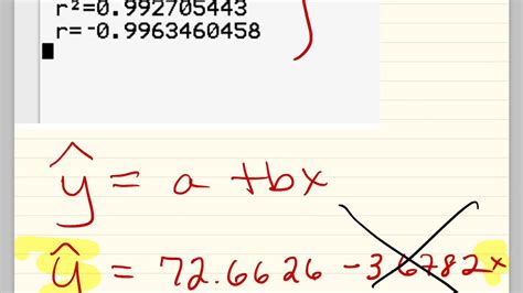 Linear Regression I Slope Y Intercept R And R Squared Youtube