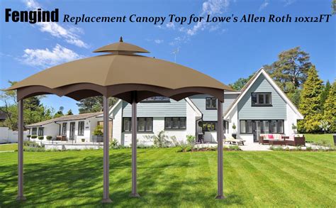 Upgraded Replacement Canopy Top For Lowes Allen Roth 10x12ft Gazebo Gf 12s004b 1