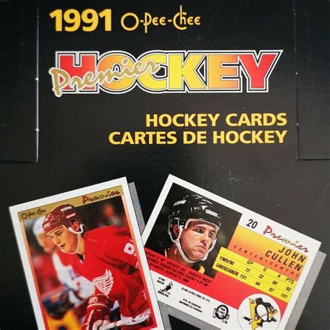 1990 91 O Pee Chee Premier Hockey Checklist Set Info Boxes Reviews