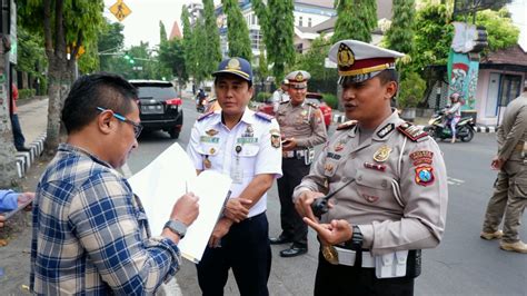 Dua Jalan Utama Di Kota Kediri Dilombakan Sebagai Kawasan Tertib Lalu