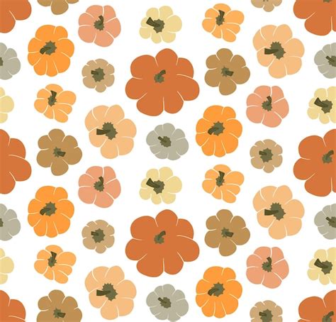 Premium Vector Cute Vector Thanksgiving Fall Seamless Pattern