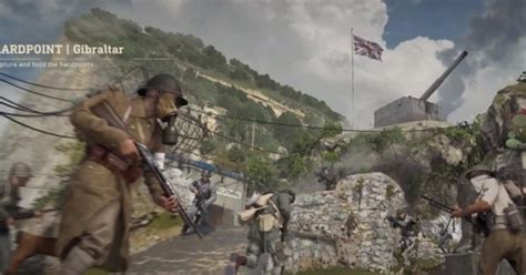 Call Of Duty Wwii Hardpoint In The Game Shown In Gibraltar And Other Maps