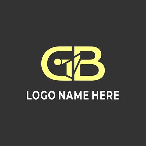 Premium Vector Iconic Yellow Gb Letter Logo Design Vector Template