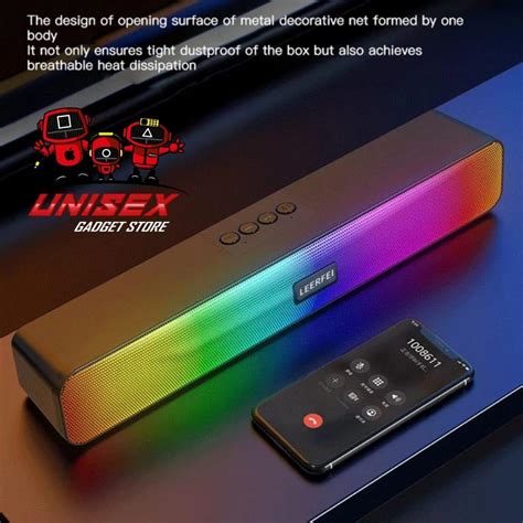 E3554 LEERFEI HOME TV SoundBar SMART WIRELESS BLUETOOTH DESKTOP RGB