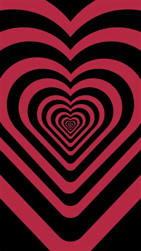 Red And Black Heart Wallpaper