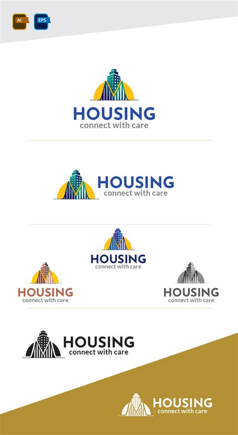 Housing Logo Design Template #207259 - TemplateMonster