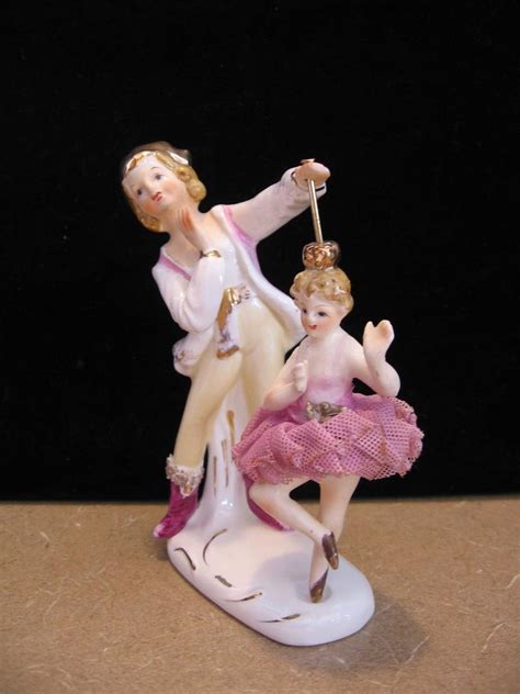 Vintage Ucagco Japan Ceramics Girl Spinning Dancing Ballerina Figurine