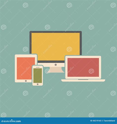 Dise O Web Responsivo Ilustraci N Del Vector Ilustraci N De Escritorio